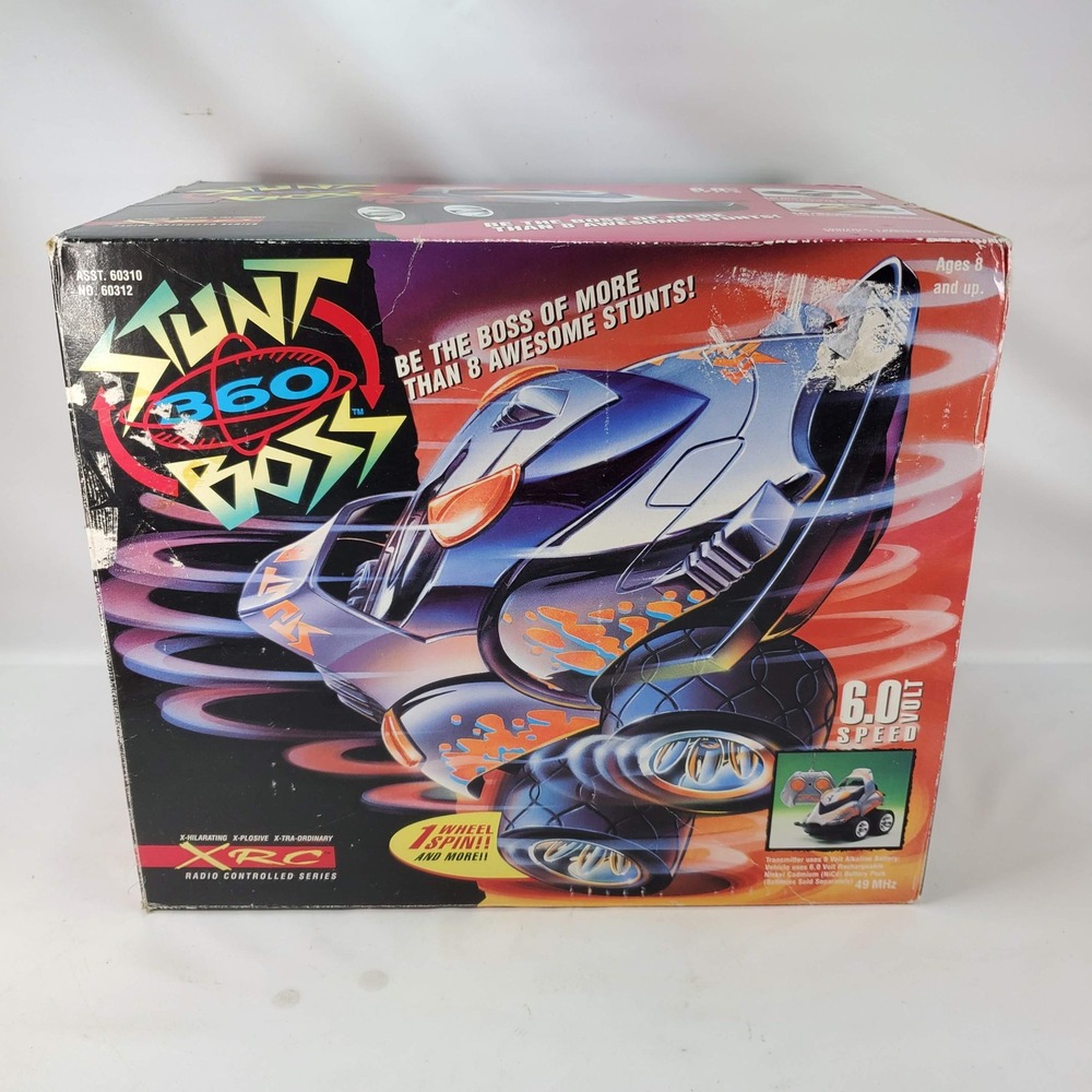 Kenner Stunt Boss 360 XRC Radio Controlled Car 1995 Vintage 6.0V 60312 NEW